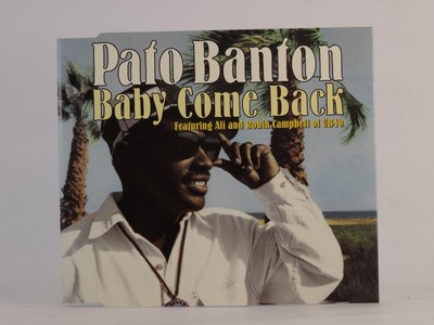 PATO BANTON BABY COME BACK (I89) 4 Track CD Single along with Picture Sleeve VIR