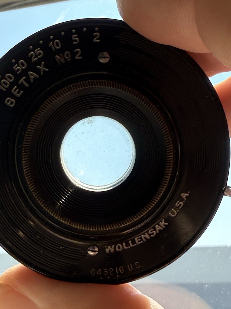 Vintage Wollensak Betax No.2 Shutter Lens Antique lenses cameras
