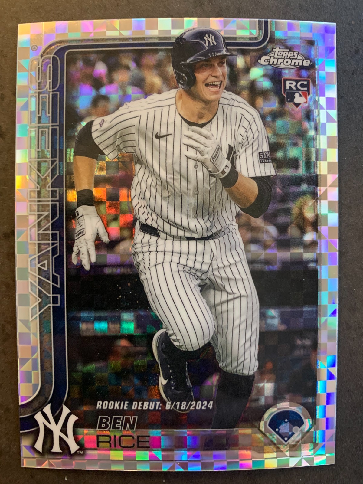 2025 Topps Chrome Update BEN RICE X-Fractor Rookie Debut #USC138