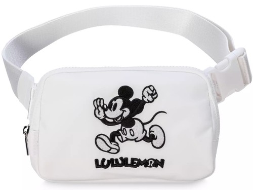 Disney Lululemon Mickey Mouse in Motion Everywhere Gürtel Umhängetasche Weiß Neu mit Etikett - Bild 1 von 3