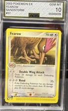 Pokémon Fearow 37/100 EX Sandstorm AGS GEM-MT 10 Graded Card on eBay
