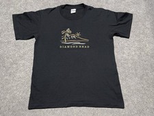 Vintage Single Stitch Diamond Head Hawaii Black Med HRLA USA Made Le ahi Shirt