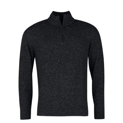 Barbour Tisbury Half Zip Sweater Black
