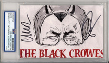 The Black Crowes Pound Of Feathers SIGNED Photo PSA DNA COA Chris Rich Robinson