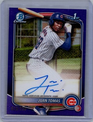2025 Bowman Chrome - Prospect Autographs Juan Tomas, Juan Tomas #CPA-JT...