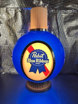 Vintage Pabst Blue Ribbon Hanging Lighted Sign