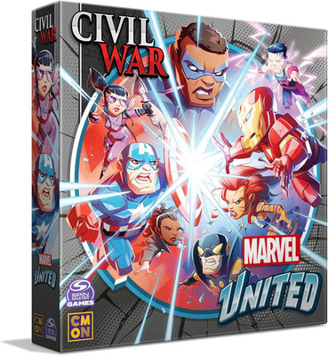 Marvel United: Civil War Expansion - Tabletop Miniatures Strategy Game, Cooperat