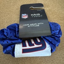 NFL Hair Twist Scrunchie Ponytail Holder New York Giants