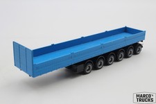 Rimorchio pianale Albedo 6 assi verniciato blu/nero 1:87/H27420