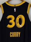 Stephen Curry "4x Champ" Signed Warriors Nike ADV NBA Authentic Jersey USASM BAS