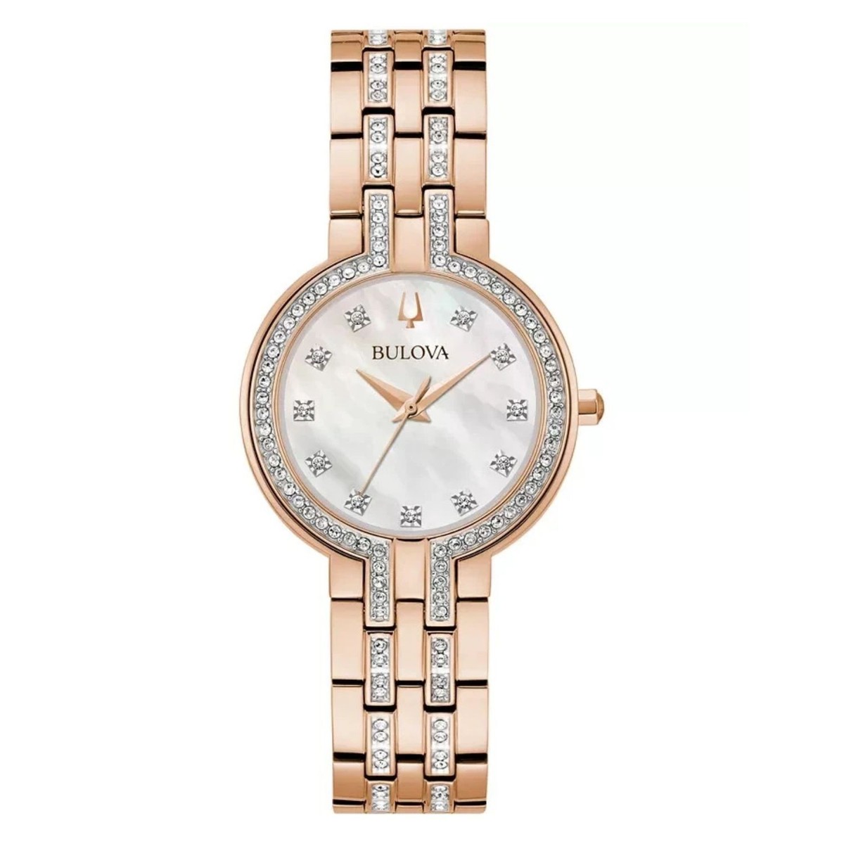 Bulova Orologio Cronografo al Quarzo Uomo con Cinturino in Pelle 98B355