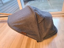 Uppababy VISTA V2 / cruz V2 CANOPY fabric REPLACEMENT GRAYSON GREY. Good cond 
