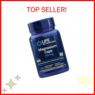 Life Extension Magnesium Caps, 500 mg, Magnesium Oxide, Citrate, and Succinate, 