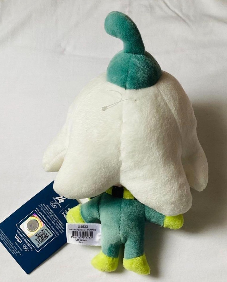 Milan Cortina 2026 Olympic Mascot Flo Official Plush Doll 20cm New