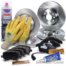 ATEC BREMSSCHEIBEN + BREMSBELÄGE VORNE + HINTEN FÜR VW CC EOS GOLF PLUS