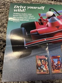 Super Sprint Nintendo Nes Poster Manual Insert Tengen &ldquo;Drive Yourself Wild&rdquo;