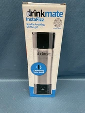 Drinkmate instaFizz Stainless + Black Water Bottle (8g cartridges not included)