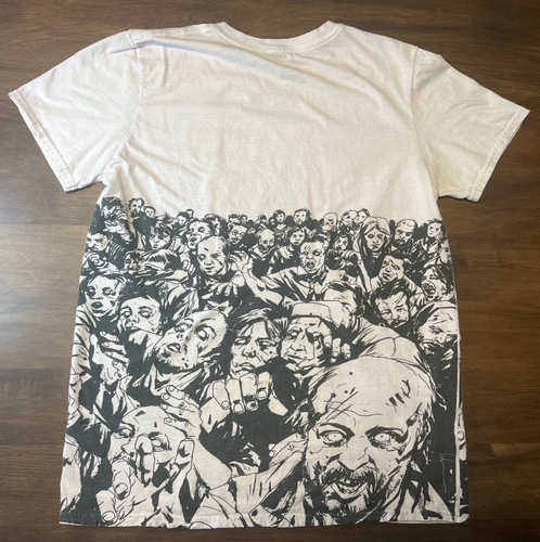 SHAUN OF THE DEAD Limited MONDO All Over Print RARE Zombie Horror SHIRT SIZE M - Picture 6 of 7