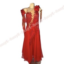 jz Handmade Women Samba Ballroom Swing Salsa Rumba Latin Dance Dress RHYTHM