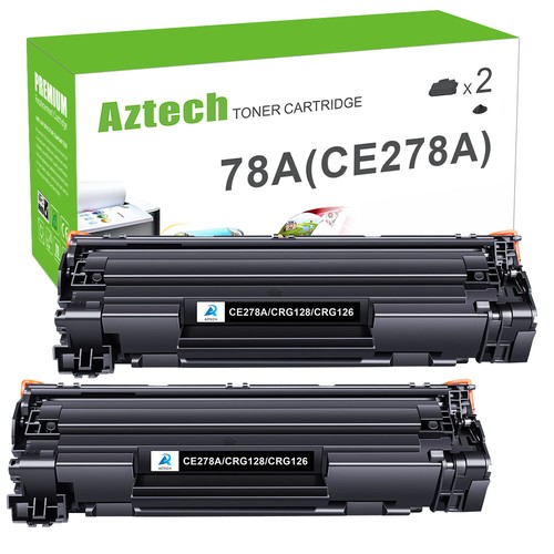 2 Pack CE278A Black Toner Cartridge For HP 78A LaserJet Pro P1560 P1566 P1606DN
