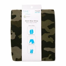 Womens SOFT Camo Multi-wear Wrap (One Size) BRAND NEW IN PACKAGE