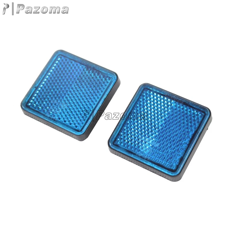 Motorcycle Square Reflector Side Safety Warning Marker Universal For Truck ATV Foto 2 de 4
