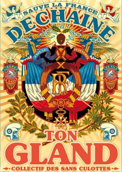 Toile 50x70 cm de propagande guerre de France pour decoration murale