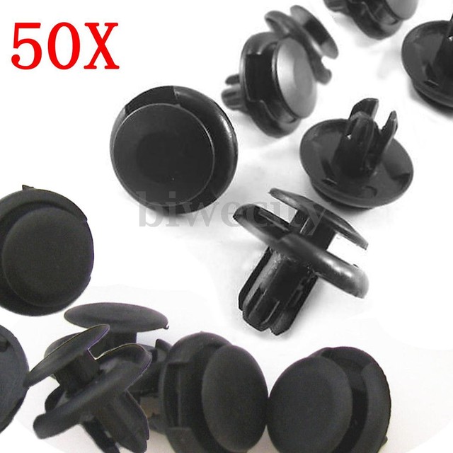 OEM 50X FENDER LINER CLIPS PUSH RETAINER FOR HONDA CIVIC ACCORD ACURA