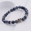 Mens Beads 8mm Natural Agate Gemstone Bead Bracelet - Handmade Weave, No Clasp, For Men & Women Natural Stone Bracelet - Foto 4