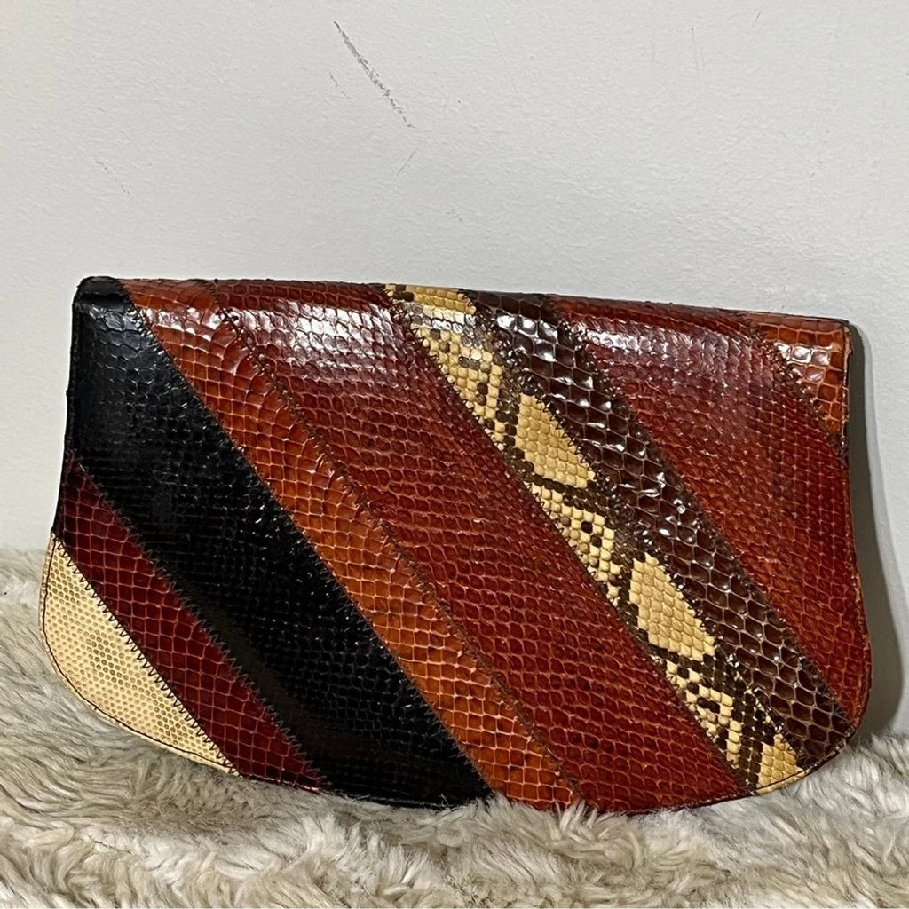 Pochette vintage en peau de serpent Supreme