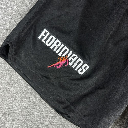 Mitchell & Ness Miami Heat Shiny Game Shorts Mens XL 48 Black Dazzle Floridians - Picture 2 of 11