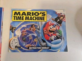 Mario&rsquo;s Time Machine Cartridge, Manual & Mint Poster Nintendo NES Tested! Read! 