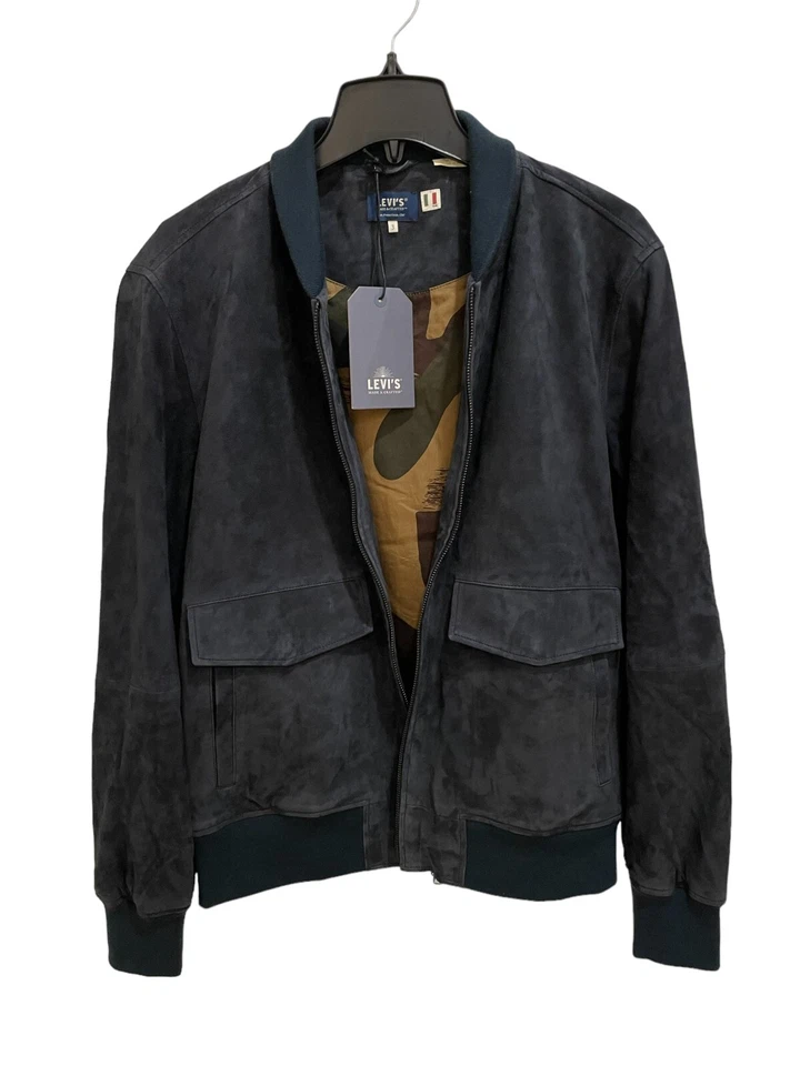 Chaqueta de cuero de gamuza genuina para hombre: Hecha y hecha a mano por Levi's - Hecha en Italia Foto 4 de 4