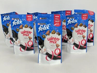 Felix Winter Mix Cat Treats – Turkey & Cranberries – 8 × 60g – Crunchy & Meaty
