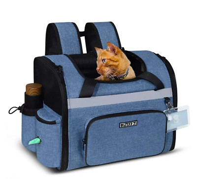 Petskd Pet Backpack Carrier 17x13x9.5 Southwest Airline Approved for 1-12 LBS