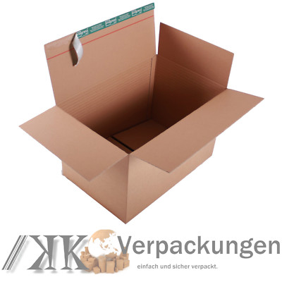 230 System-Versand-Transportkartons  590x390x400 - 265 mm Kartons Selbstklebend