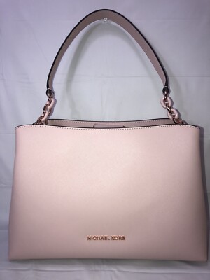MICHAEL KORS SOFIA Lg EW SATCHEL LEATHER BLOSSOM