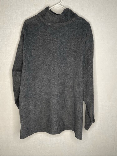 Disney Plus 1/4 Zip Fleece Sweater Pullover Women Size 3X Gray/Yellow Logo - Picture 6 of 9