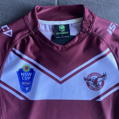 Rugby League Manly Sea Eagles Player Issue Jersey NSW Cup Size Medium GPS - Picture 3 of 12