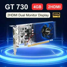 GT730 4GB DDR3 2HDMI Graphics Card 2 Monitor Display PCI-E2.0 16X ,Computer GPU