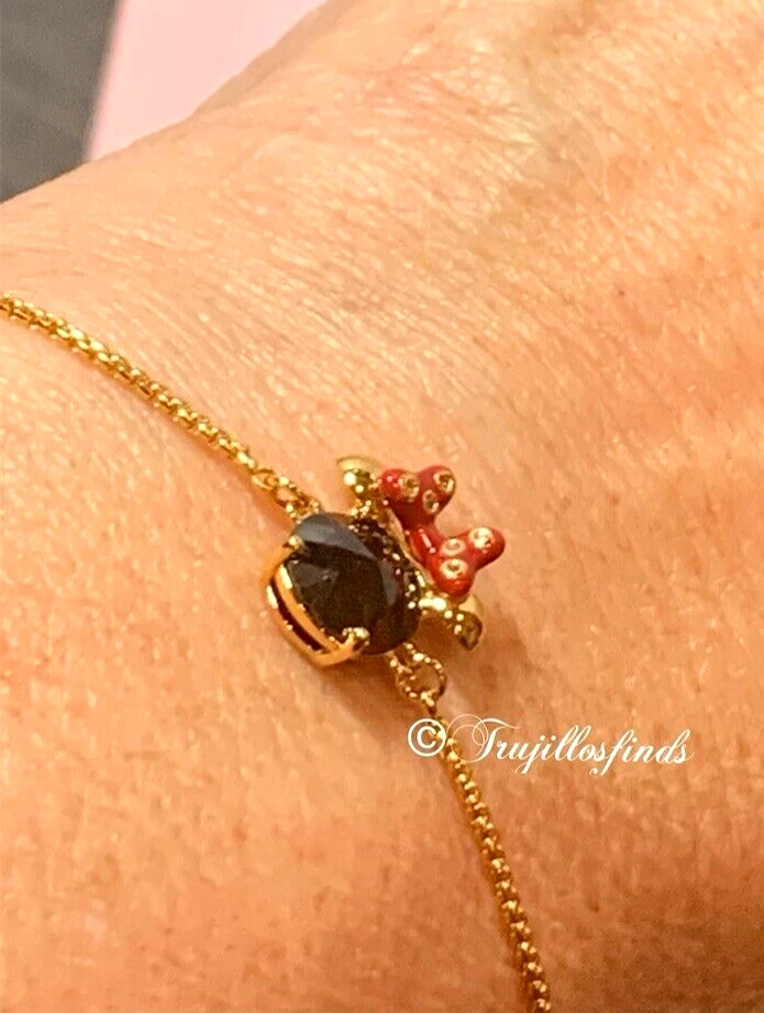 Pulsera Deslizante Ajustable Kate Spade New York Disney Minnie K9172 Nueva Foto 4 de 4