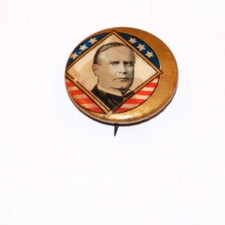 1900 WILLIAM MCKINLEY campaign pin pinback button political president WHITEHEAD