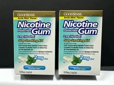 2x GoodSense Nicotine Gum•2 mg•110 pcs/ea.•Artic Mint *Please see the date photo