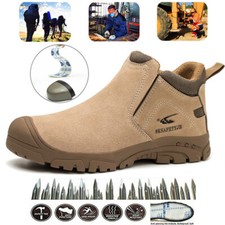 Composite Toe Shoes Men Non slip Safety Work Shoes Protective Electrician Boots