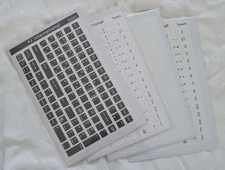 Korean Keyboard Sticker - Black / White / Transparent 108 keys high quality 