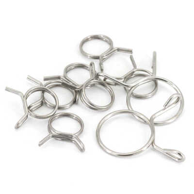 Mikalor Double Wire Spring Hose Clamps – Pack Of 10 (7-29mm, Metric)