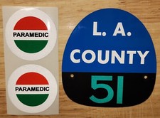 LA COUNTY 51 EMERGENCY 51 FIRE HELMET SHIELD ...