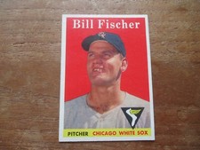 1958 TOPPS BILL FISCHER #56 ROOKIE CARD WHITE SOX HIGH GRADE UPGRADE YOUR SET! . rookie card picture