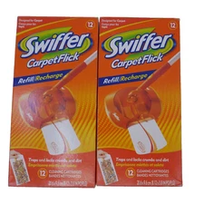 2 Swiffer Carpet Flick Refill Recharge Cleaning Cartridges new