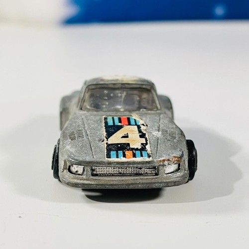 Vintage Zylmex Porsche 935 Turbo D55 Silver Tone Diecast Toy Car #4 Hong Kong - Picture 5 of 8